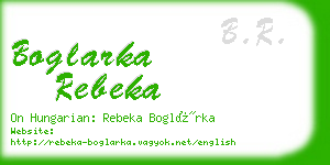 boglarka rebeka business card
